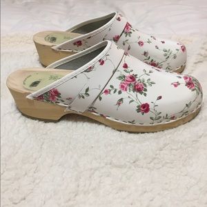 Floral Dutch Clogs (fits sizes 8.5-10)